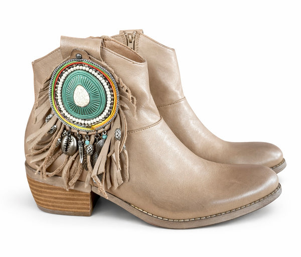 Ciocate dama din piele naturala, Cappuccino-Rebecca White, T0605.R3, R10