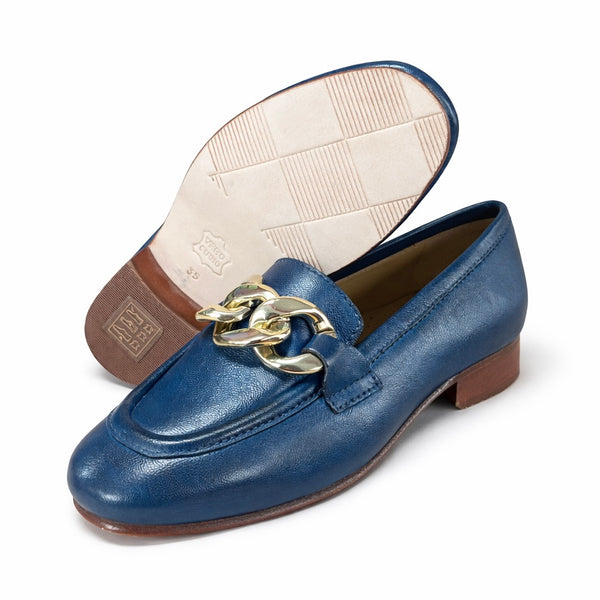 Pantofi dama din piele naturala, Bleumarin-Rebecca M@Lucchi, Art Keira Navi, R9