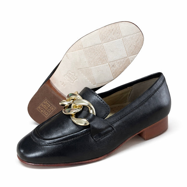 Pantofi dama din piele naturala, negru-Rebecca M@Lucchi, Art Keira Nero, R9