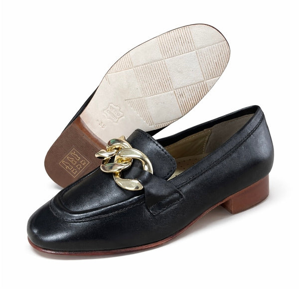 Pantofi dama din piele naturala, negru-Rebecca M@Lucchi, Art Keira Nero, R9