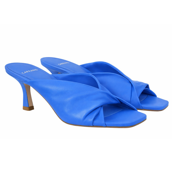 Pantofi dama din piele naturala, albastru - CARRANO