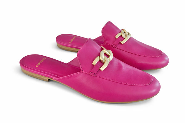 Saboti dama piele naturala, fucia, CARRANO 199041