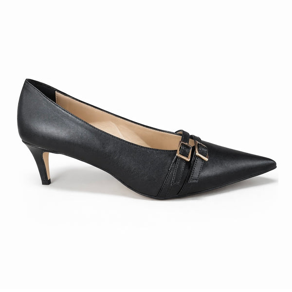 Pantofi dama din piele naturala, negru-Altramarea, 25618 Nappa Nero