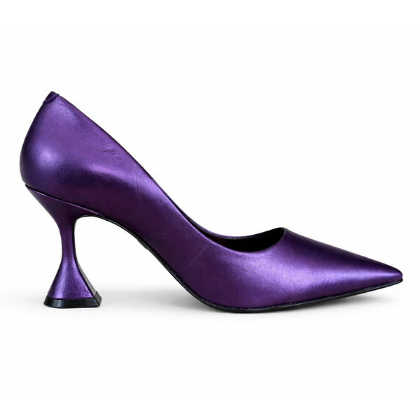 Pantofi dama din piele naturala, Model stiletto, Mov - CARRANO 155001, piele naturala, toc 10 cm, colectia Primavara 2024 💜