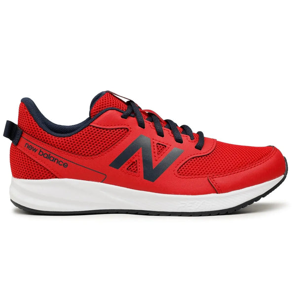 New Balance Sneakers YK570LC3 rosu, adidasi de alergare ușori cu detalii din plasă pentru confort.